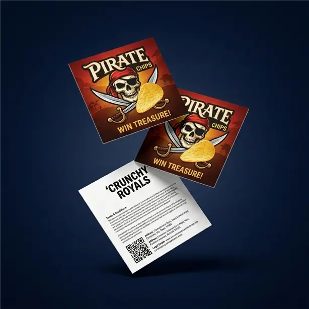Pirate Chips QR Promosyon Kartı Vitrini - Promera