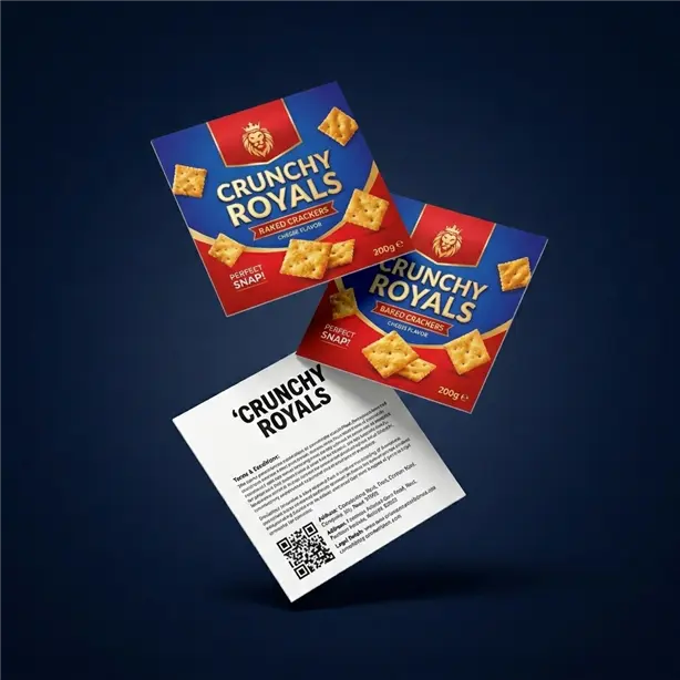 Space Crackers QR Promosyon Kartı Vitrini - Promera