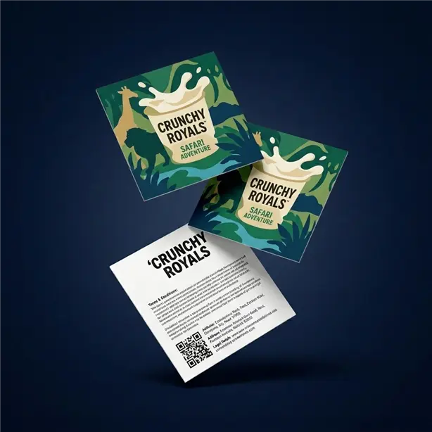 Safari Yogurt QR Promosyon Kartı Vitrini - Promera