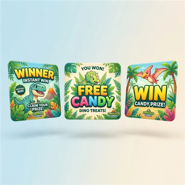 Dinosaur Candy Standart Promosyon Kartı - Promera